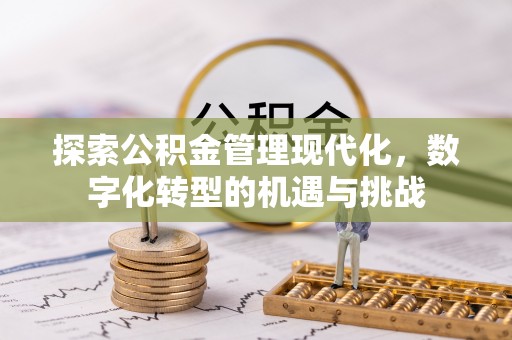 安远探索公积金管理现代化，数字化转型的机遇与挑战