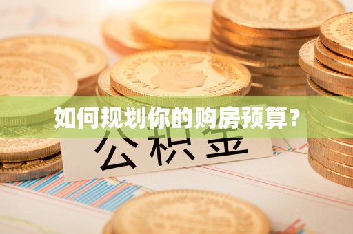 安远如何规划你的购房预算？